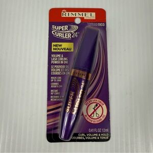 Rimmel London Super Curler 24 Hr Mascara 003 Extreme Black Volume & Curling NEW